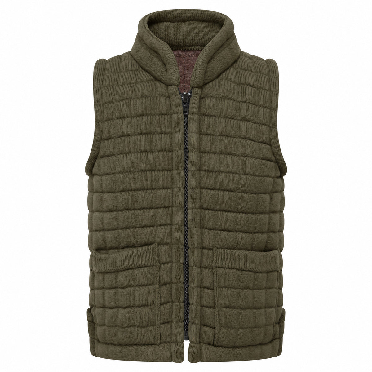 Thermatex Childs Gilet in Khaki #Trim colour_Khaki
