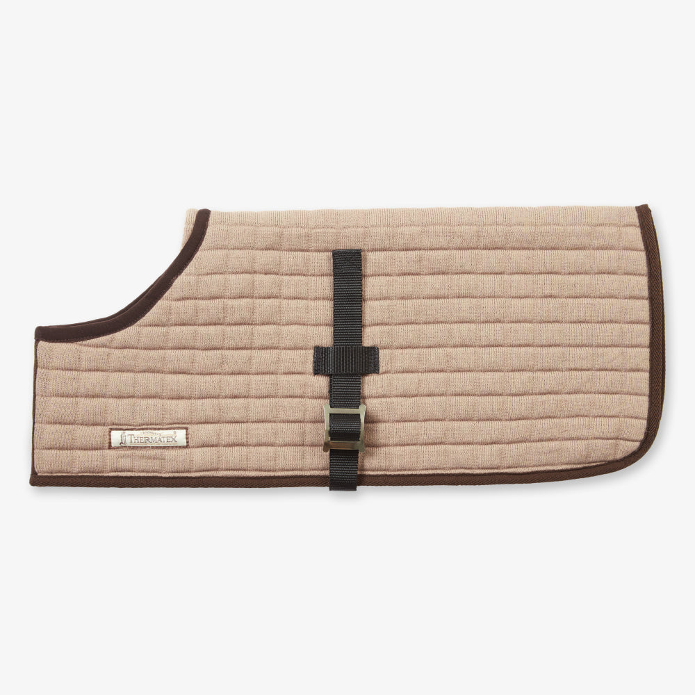Thermatex Dog Coat in Mouse, side view