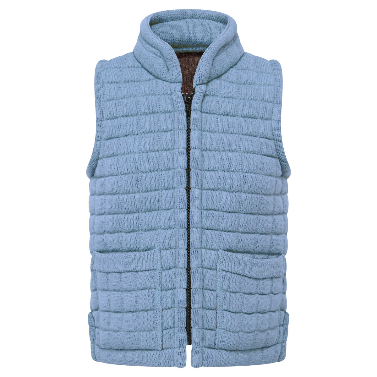 Thermatex Childs Gilet in Mediterranean Blue #Trim colour_Mediterranean