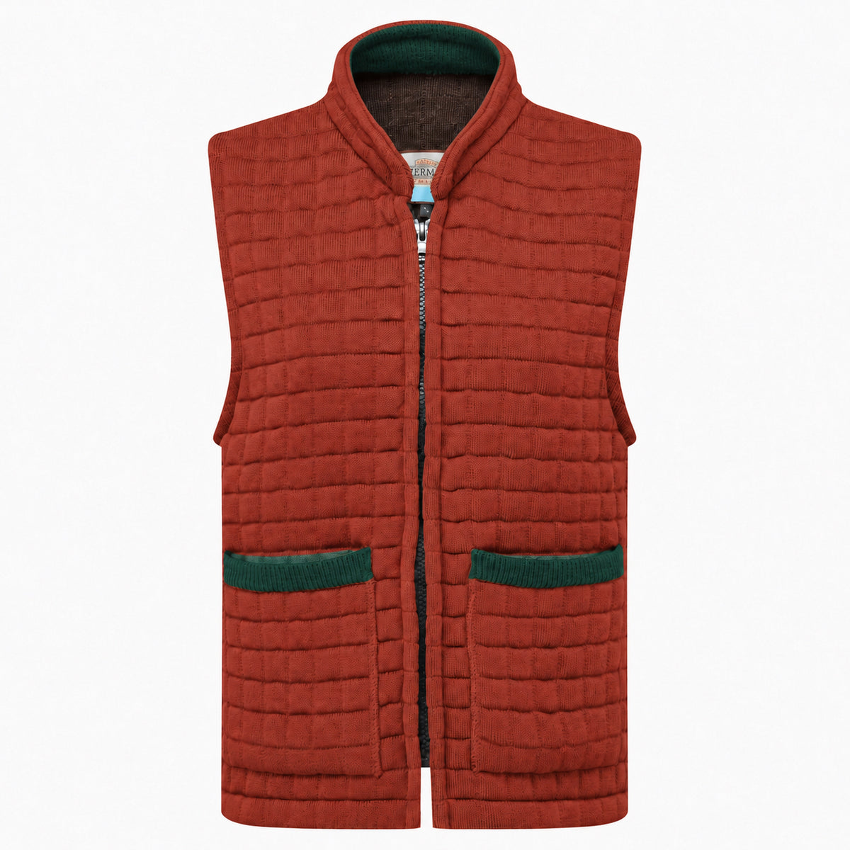 Thermatex Ladies Gilet in Cinnamon with Bottle trim #Trim colour_Bottle