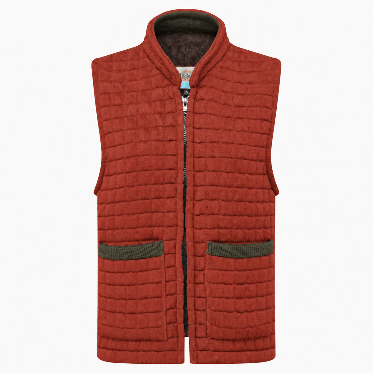 Thermatex Ladies Gilet in Cinnamon with Coffee trim #Trim colour_Coffee