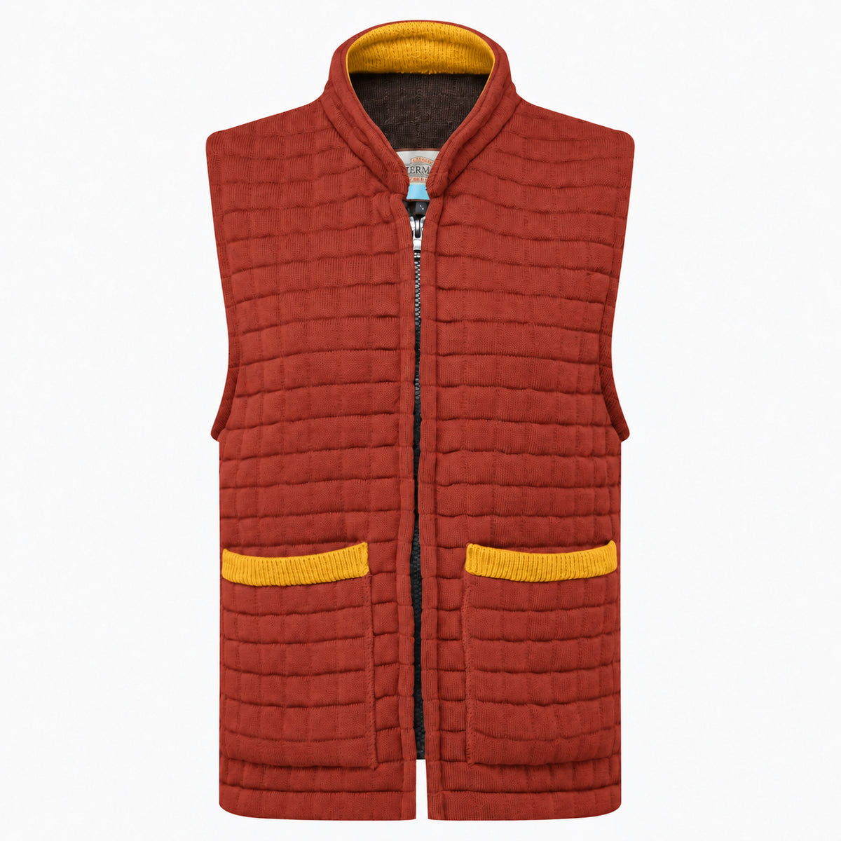 Thermatex Ladies Gilet in Cinnamon with Gold trim #Trim colour_Gold