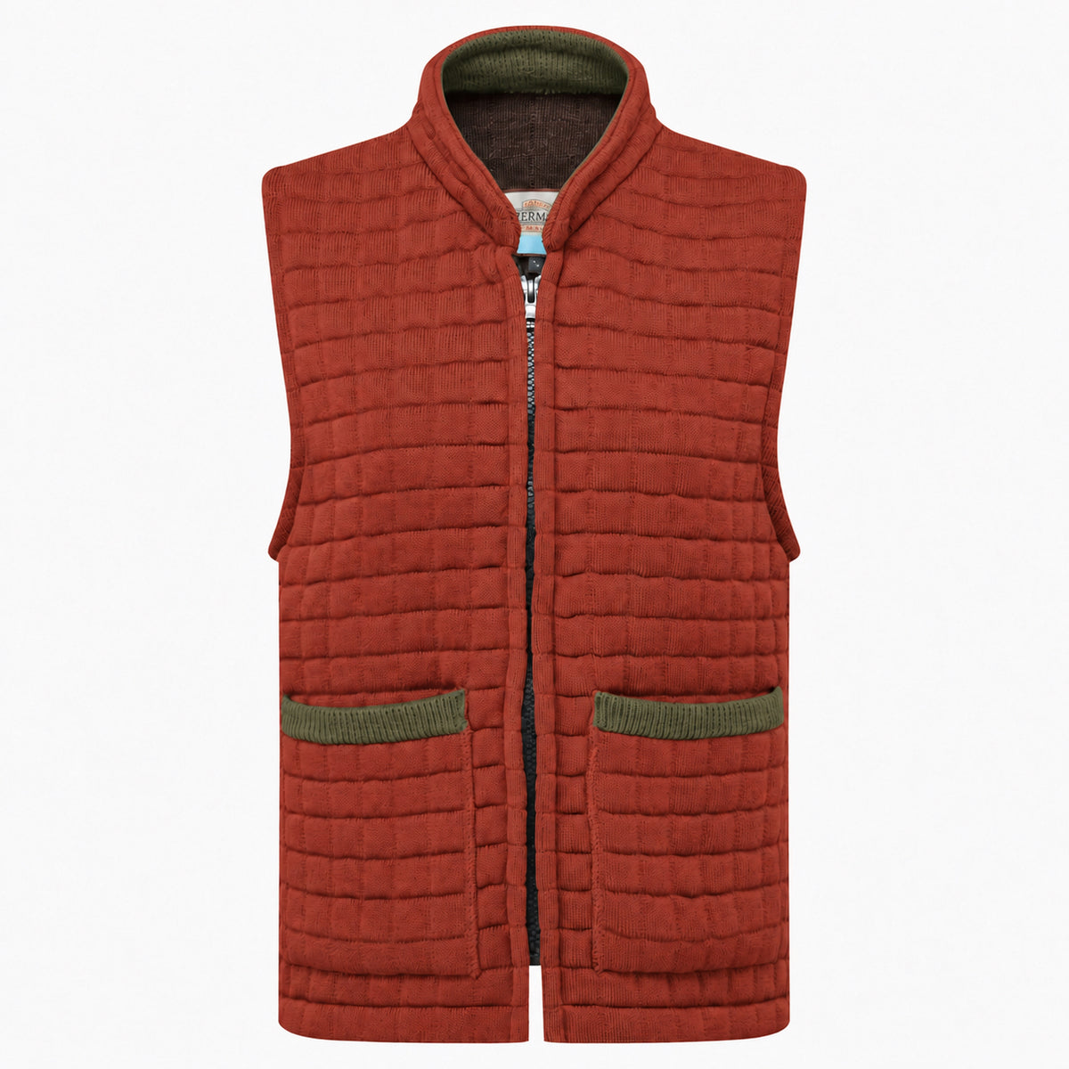 Thermatex Ladies Gilet in Cinnamon with Khaki trim #Trim colour_Khaki