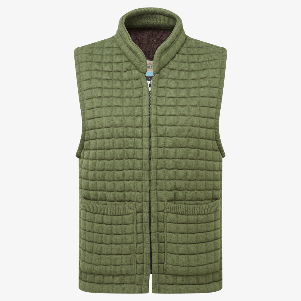 Thermatex Ladies Gilet in Olive, front view