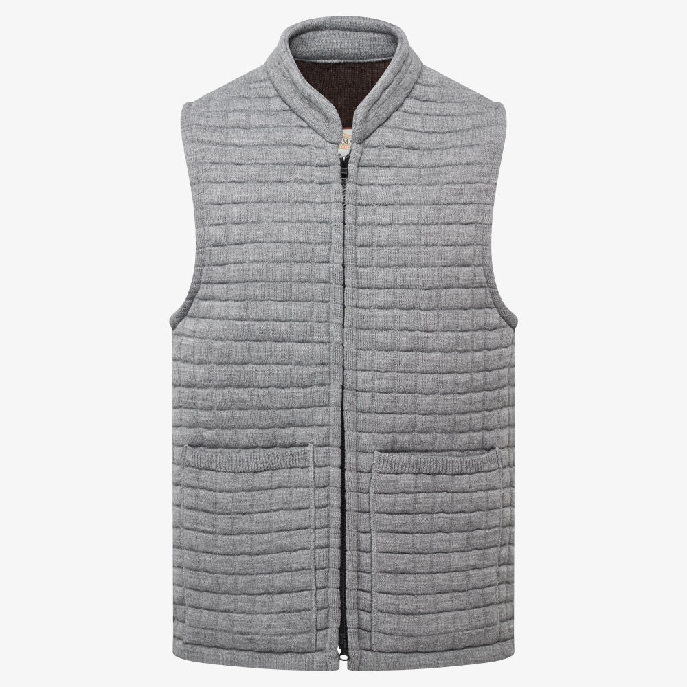 Thermatex Unisex Gilet in School Grey, front view