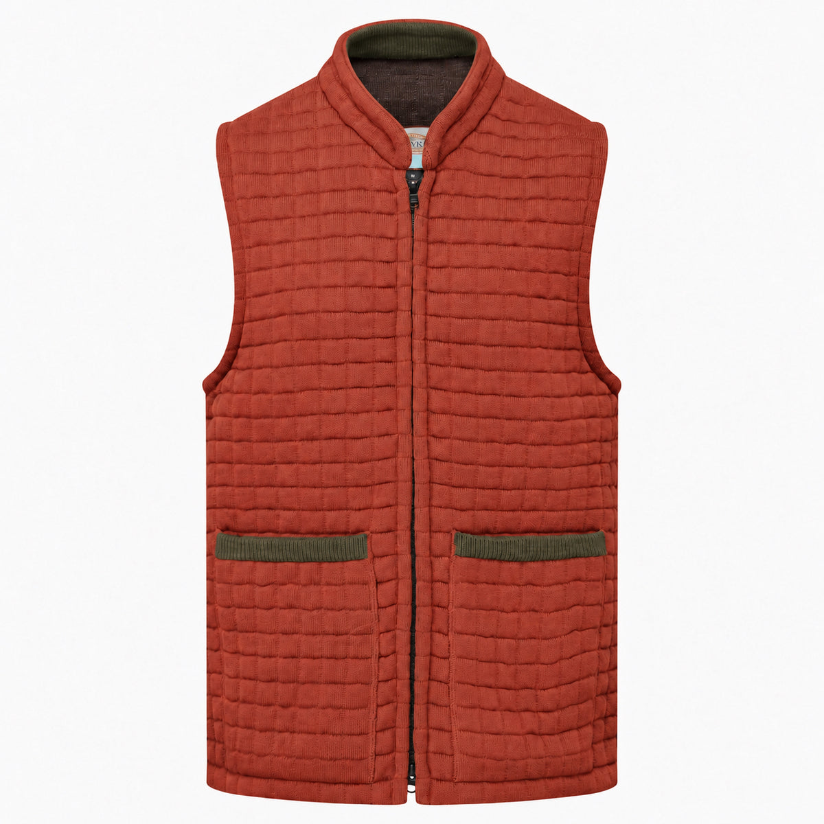 Thermatex Unisex Gilet in Cinnamon with Coffee trim #Trim colour_Coffee