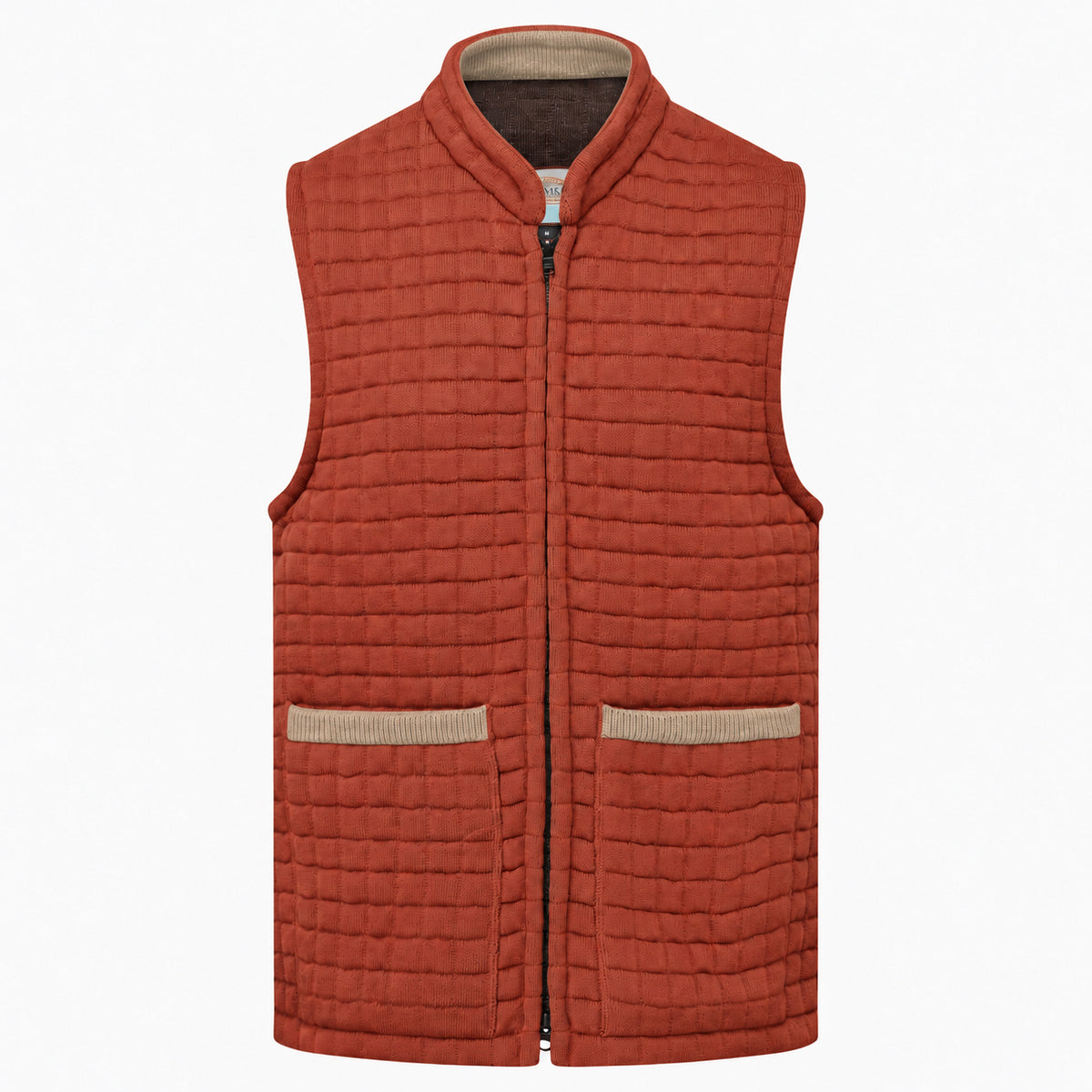 Thermatex Unisex Gilet in Cinnamon with Mouse trim #Trim colour_Mouse