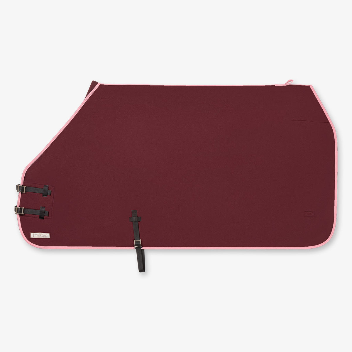 Thermatex Lightweight Cooler Rug in Burgundy with Pink binding #Trim colour_Pink