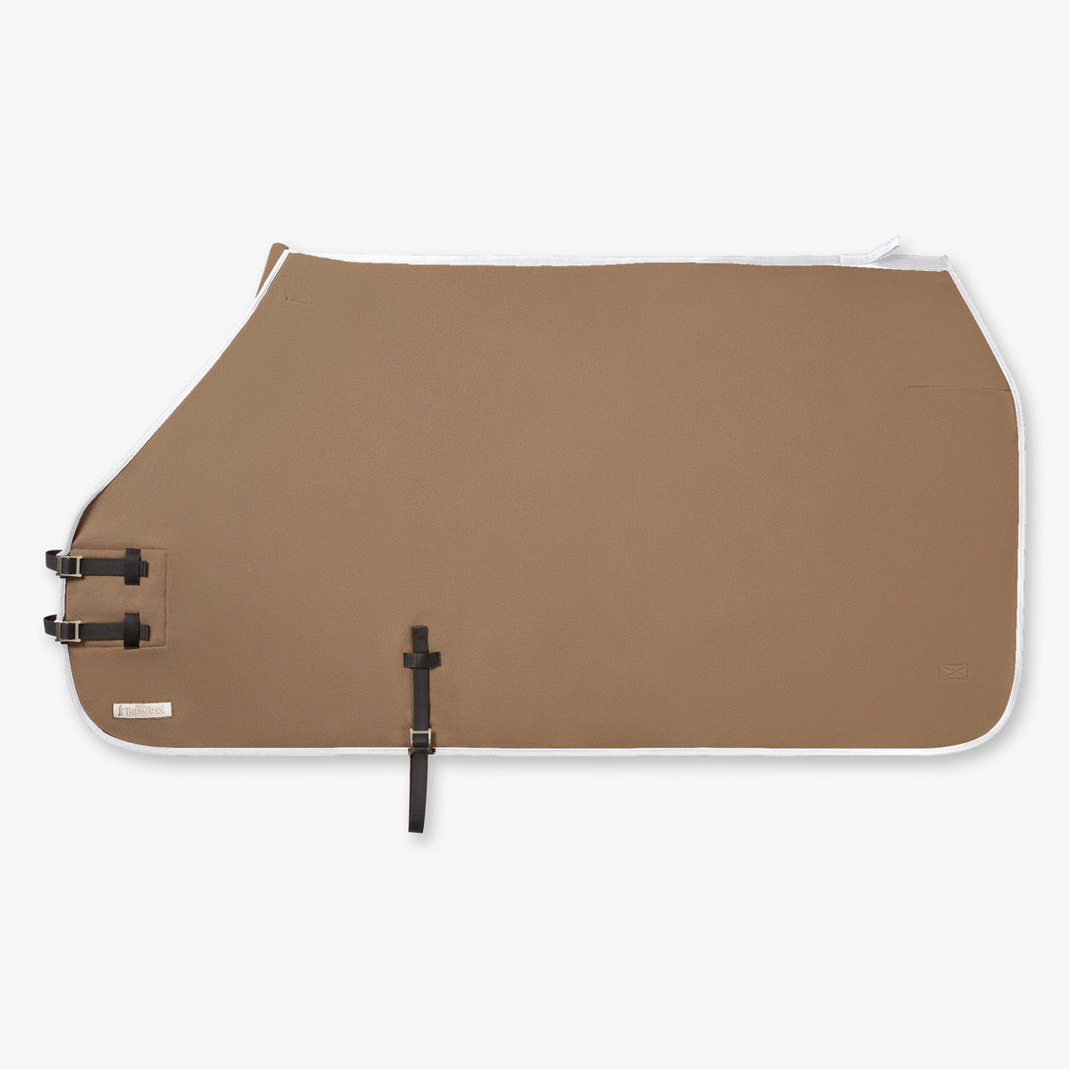 Thermatex Lightweight Cooler Rug in Taupe with White binding #Trim colour_White