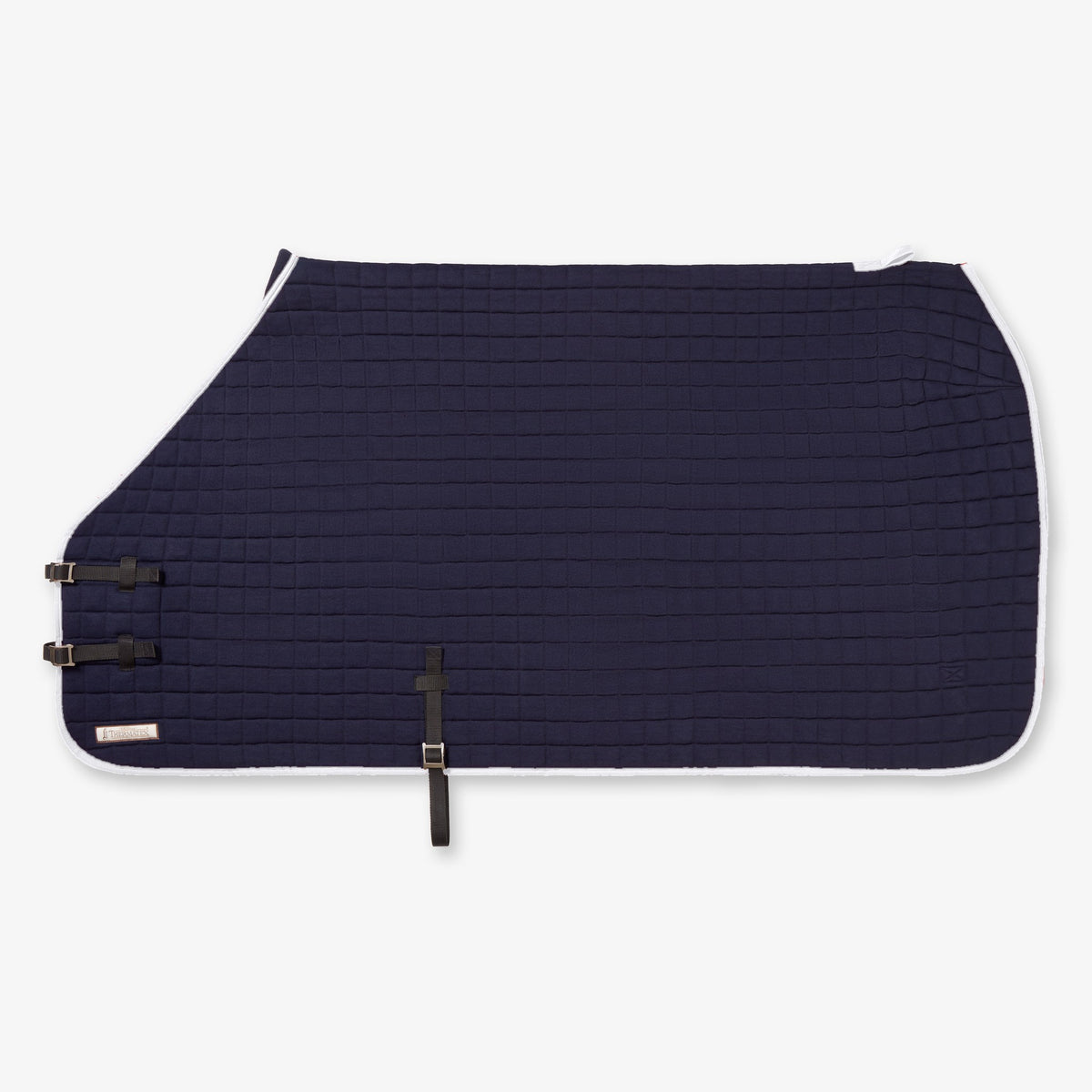 Thermatex Original Cooler Rug in Navy with White binding #Trim colour_White