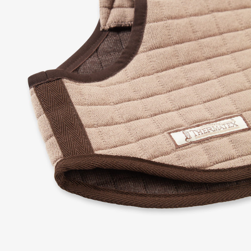 Thermatex Dog Coat in Mouse, front view