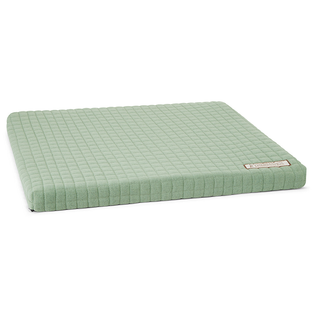 Thermatex dog bed in size small, colour duck egg