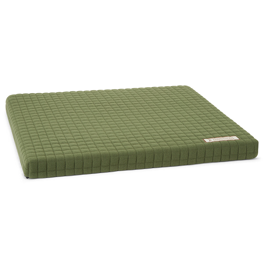 Thermatex dog bed in size small, colour olive green