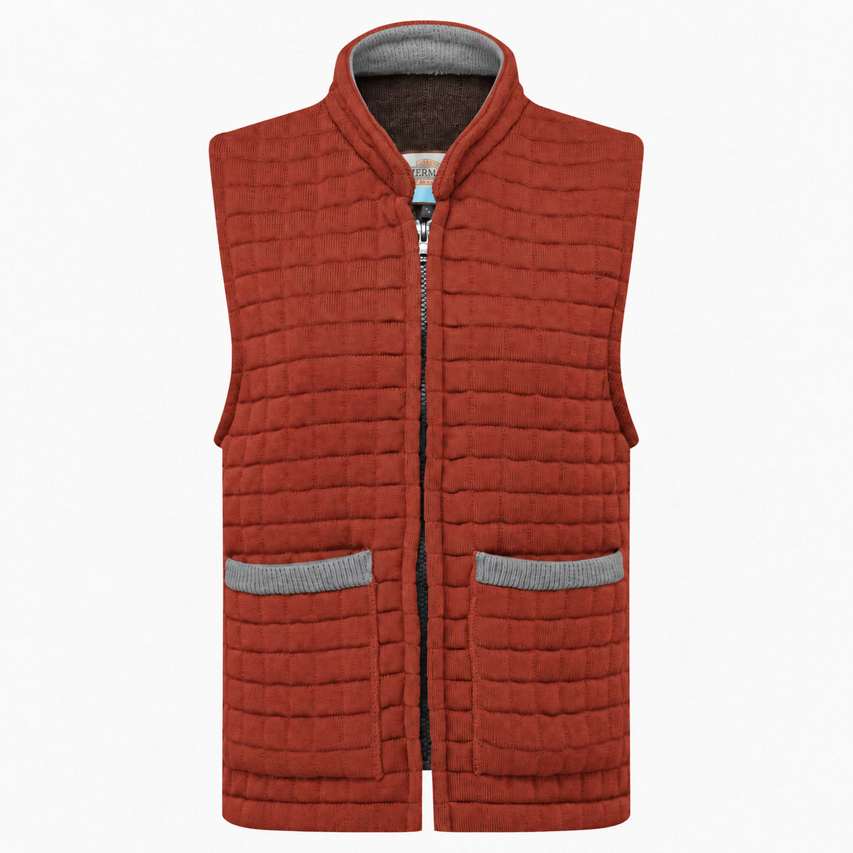 Thermatex Ladies Gilet in Cinnamon with Grey trim #Trim colour_Grey
