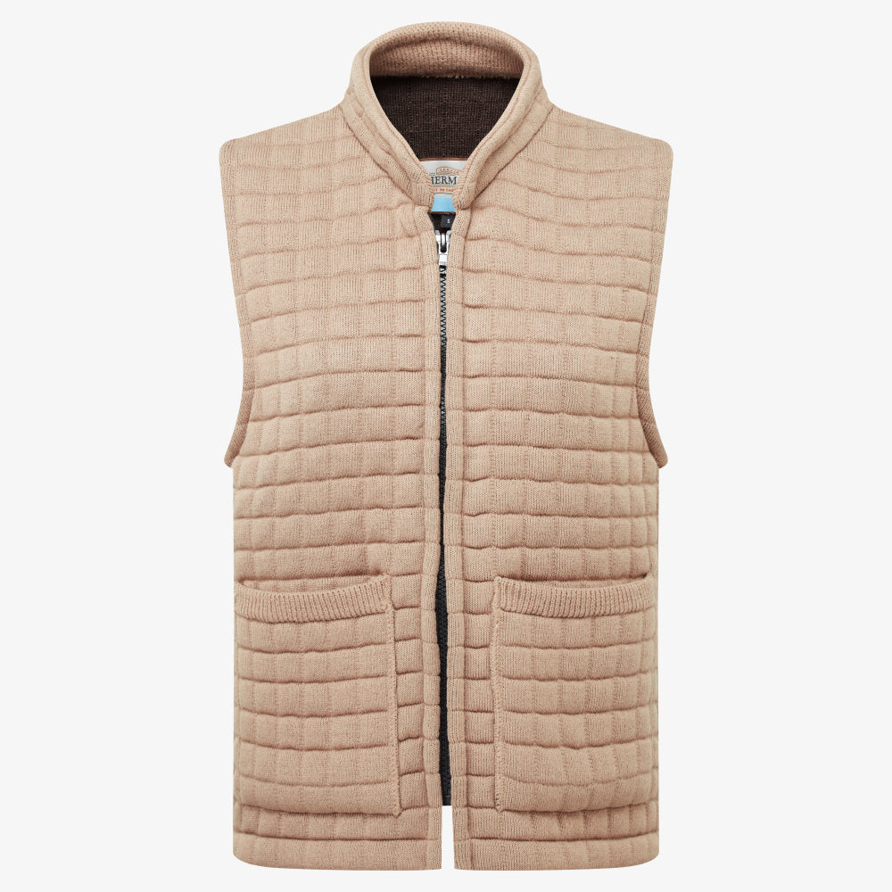 Thermatex Ladies Gilet in Mouse, front view