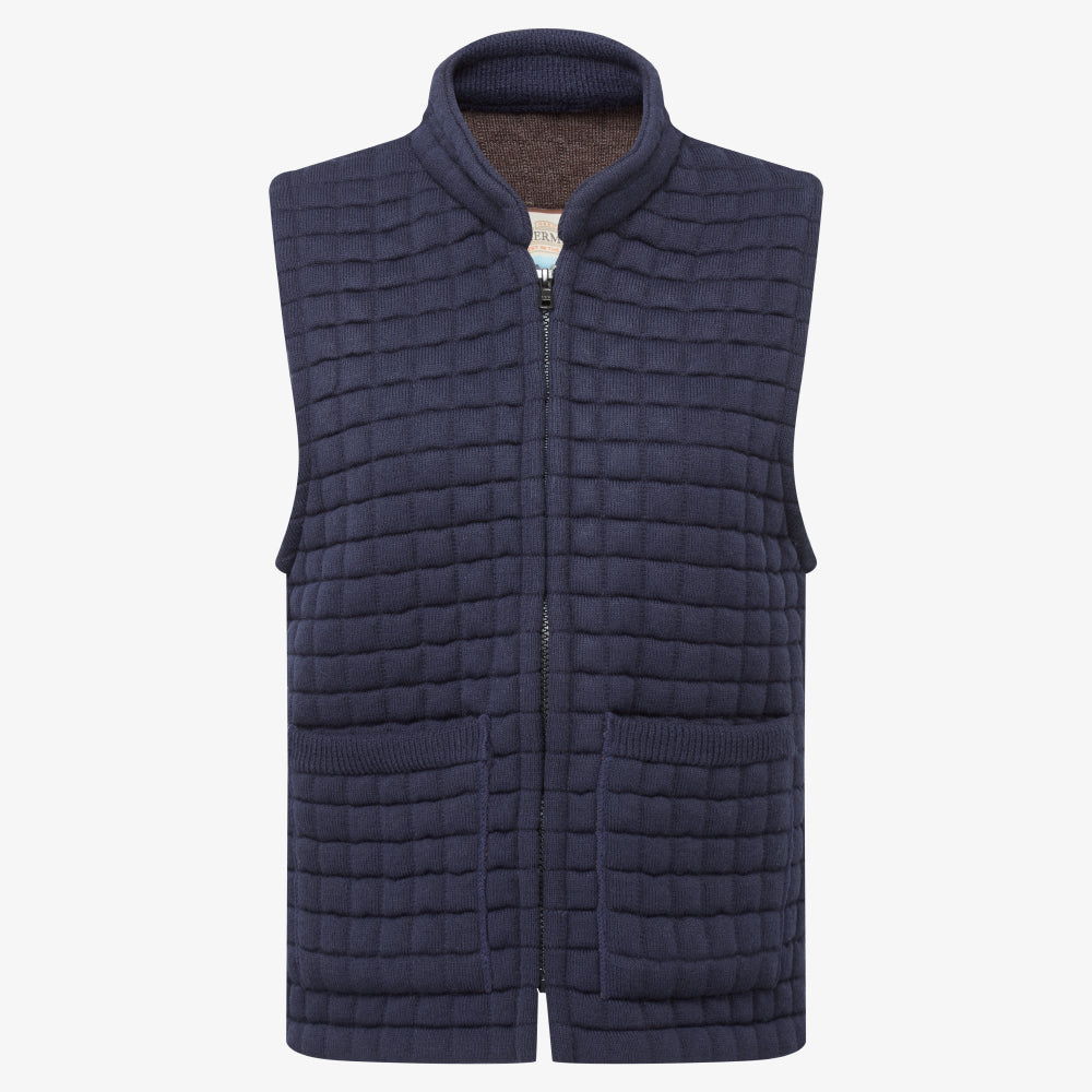 Thermatex Ladies Gilet in Navy, front view