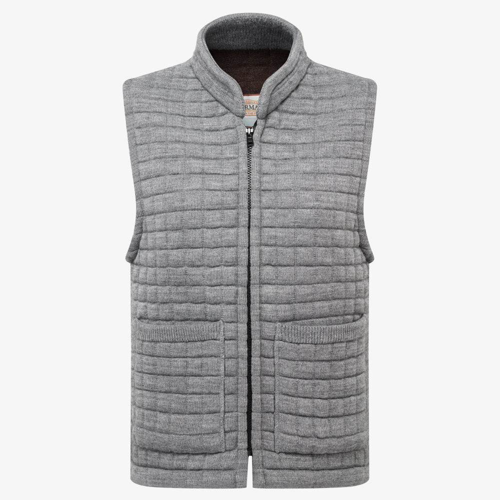 Thermatex Ladies Gilet in School Grey, front view