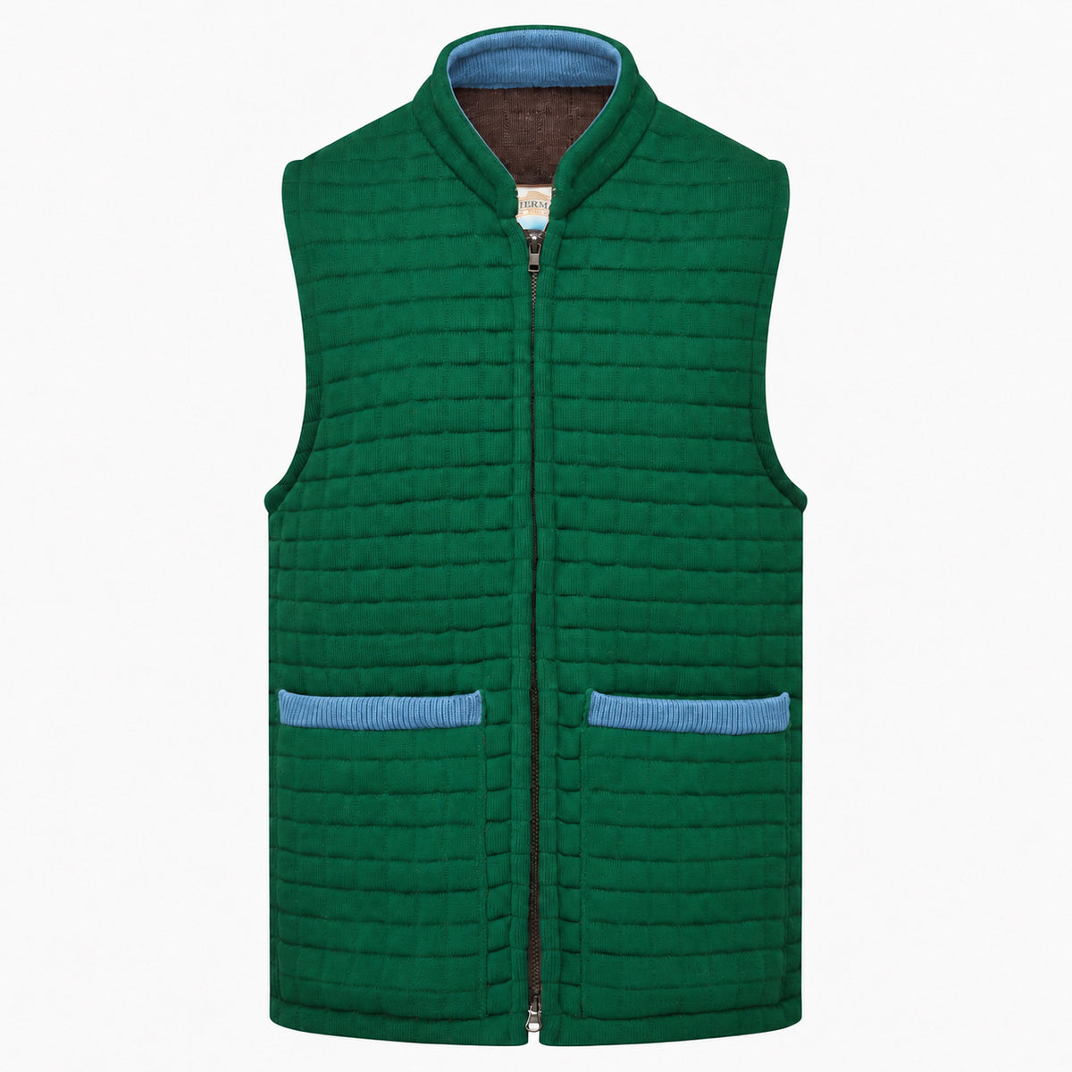 Thermatex Unisex Gilet in Bottle with Mediterranean trim #Trim colour_Mediterranean