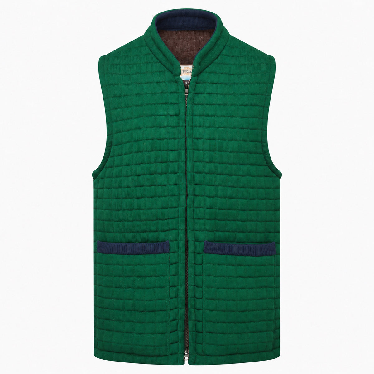 Thermatex Unisex Gilet in Bottle with Navy trim #Trim colour_Navy