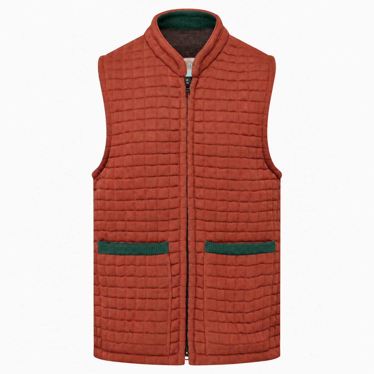 Thermatex Unisex Gilet in Cinnamon with Bottle trim #Trim colour_Bottle