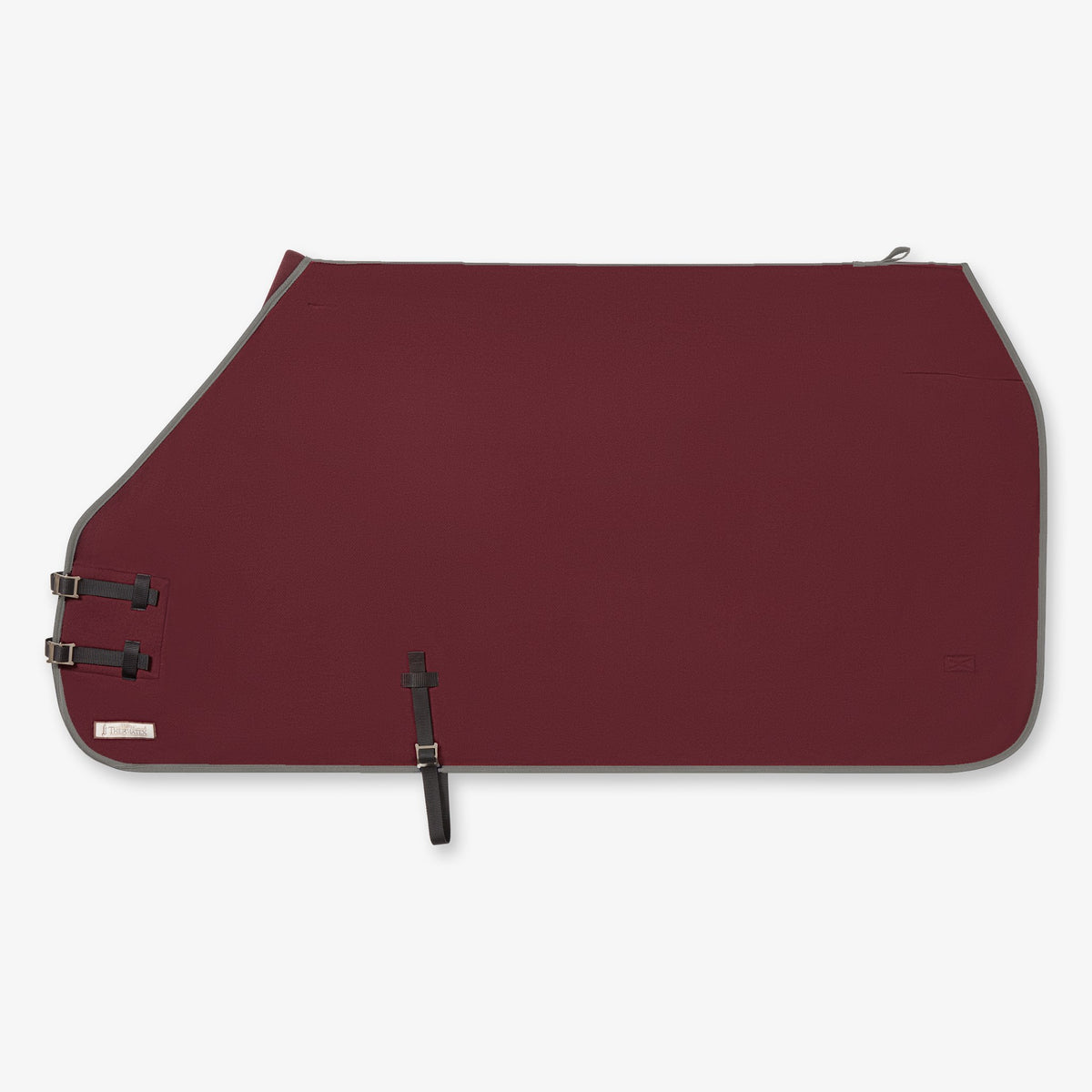 Thermatex Lightweight Cooler Rug in Burgundy with Grey binding #Trim colour_Grey